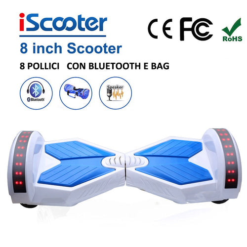 Hoverboard 2 Wheel 350W*2 Self Balancing Wheels 8 & 6.5 inch Bluetooth Speaker Smart Electric Scooter