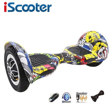 Load image into Gallery viewer, iScooter hoverboard with Bluetooth speakers two wheels smart self balancing scooter electric skateboard giroskuter