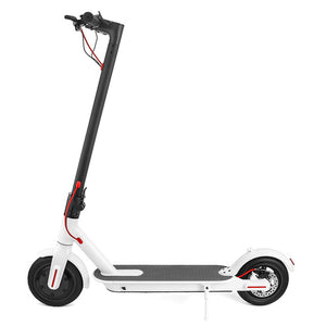 RU DE 8.5 inch Two Wheels Electric Scooter Folding Smart Electric Longboard with LED light BL WH KV986 25Km/h